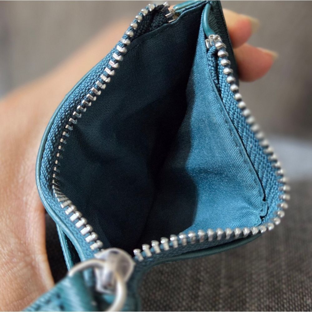 Express Teal Card Wallet - Picture 6 of 6
